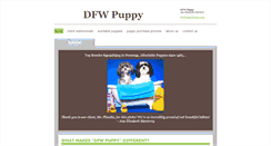 Desktop Screenshot of dfwpuppy.com